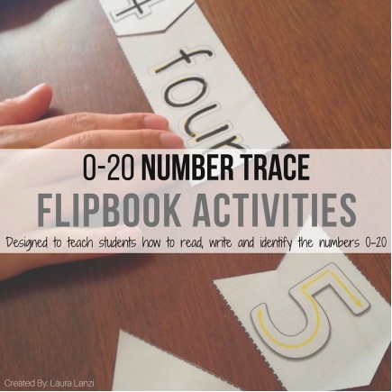 Numbers Up To 20 Tracing and Identification Flipbook